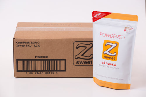 Zsweet® All-Natural Powdered Sugar Substitute Case (6 Pouches)