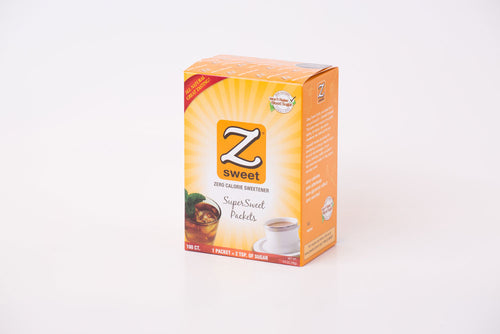 Individual Zsweet® All-Natural SuperSweet Packets - 100 ct box